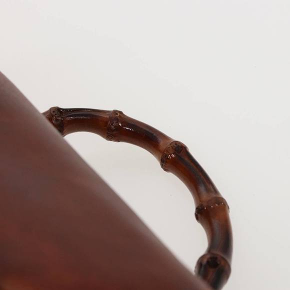 GUCCI Bamboo Backpack Leather Brown 003 2058 0016 Auth 76808 - Picture 14 of 16